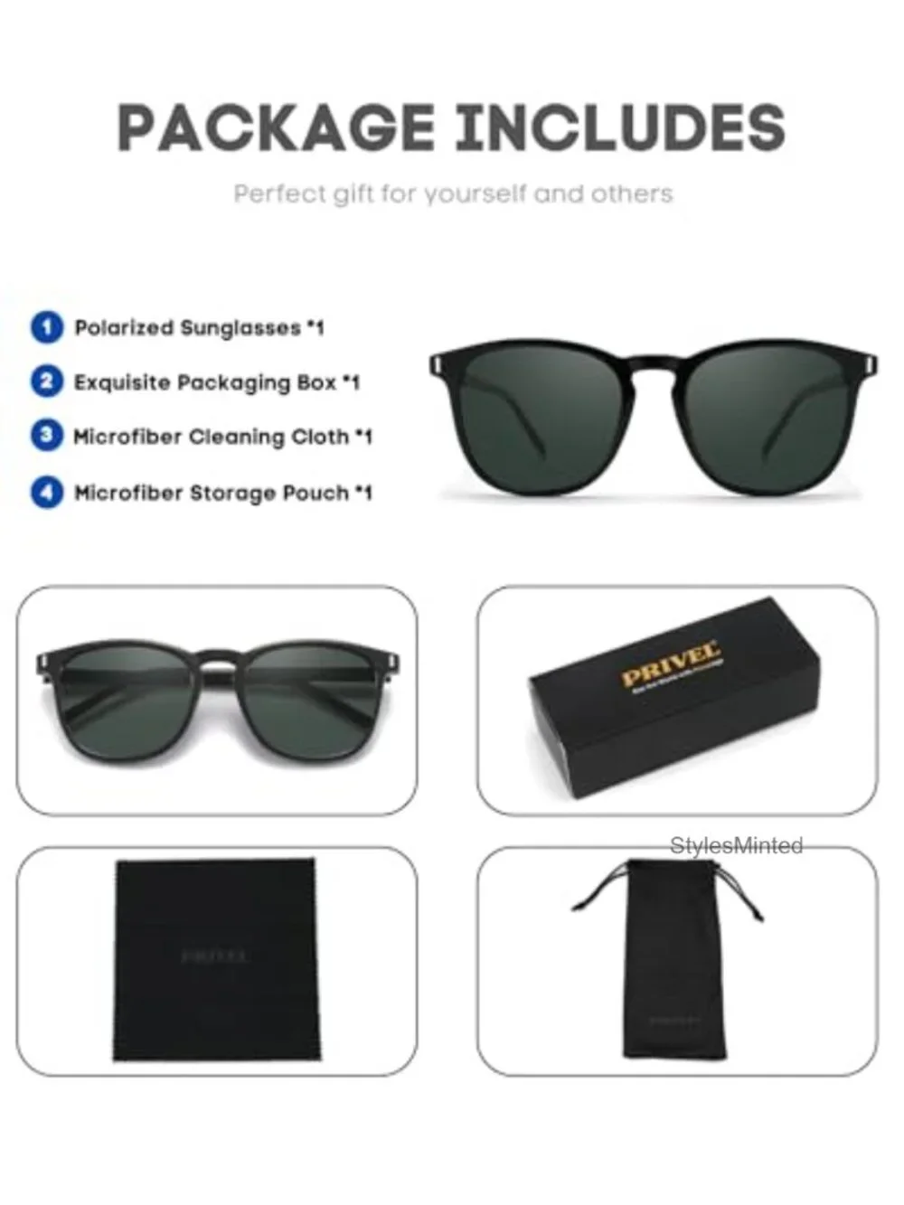 XXL Oversized Polarized Sunglasses for Men with TR90 Frame